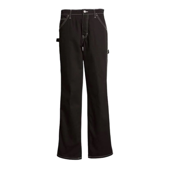 Dickies Classic Carpenter Black Contrast Stitch Straight Leg Jeans 13/31 -15/32 - Picture 2 of 14